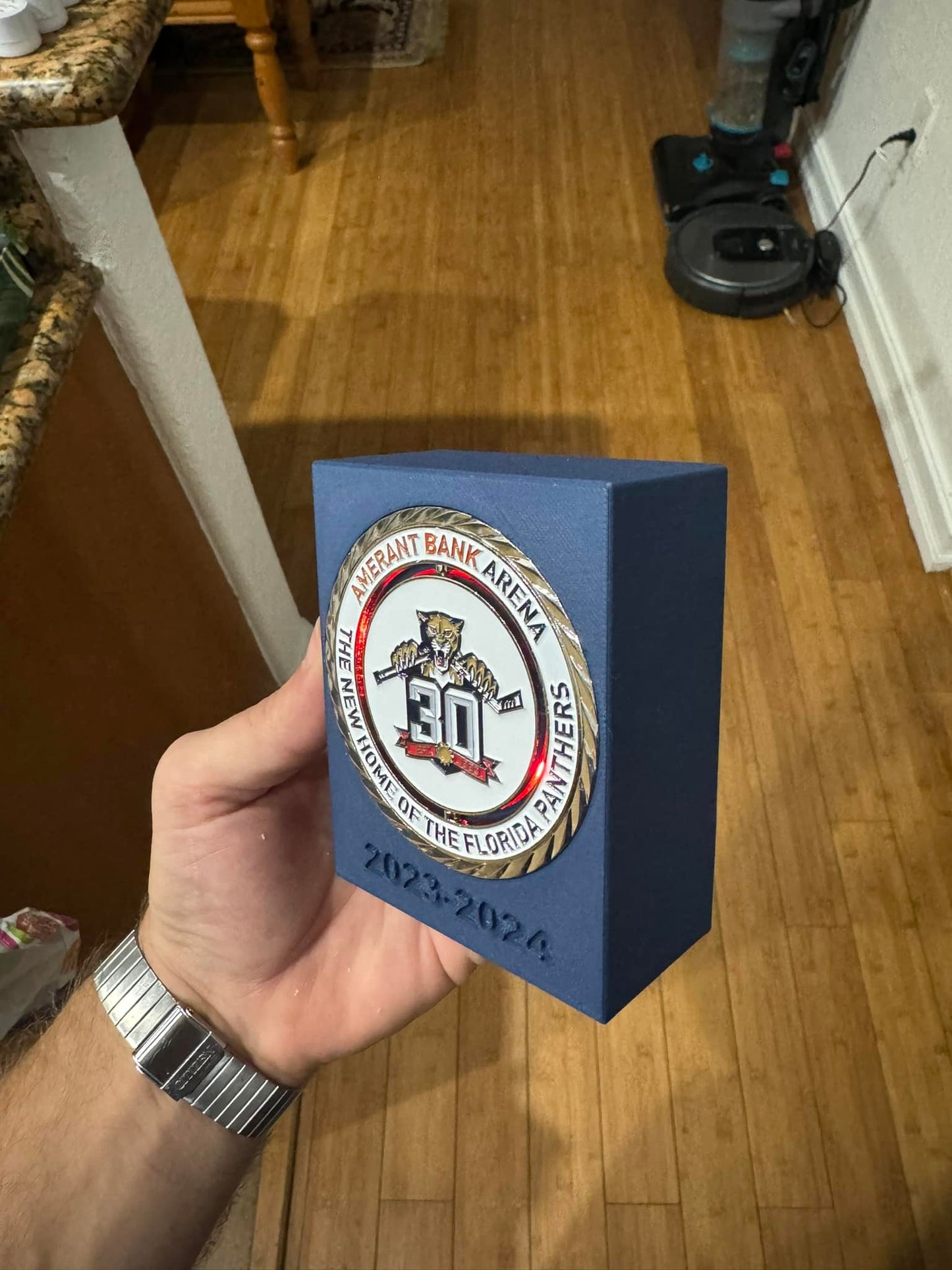 Florida Panthers Inaugural Amerant Arena Game - 3D Printed Coin Case